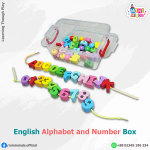English Alphabet and Number Letter Box
