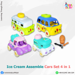 Ice Cream Assemble Cars Set 4 in 1