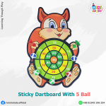 Sticky Dartboard With 5 Ball
