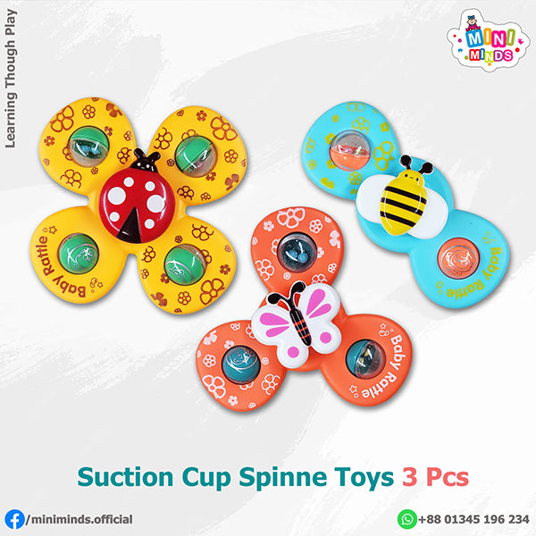 Suction Cup Spinne Toys 3 Pcs Suction Cup Spinner Toys 3PCS - Image 1