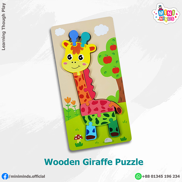 Wooden Giraffe Puzzle Wooden Giraffe Puzzle - Image 1
