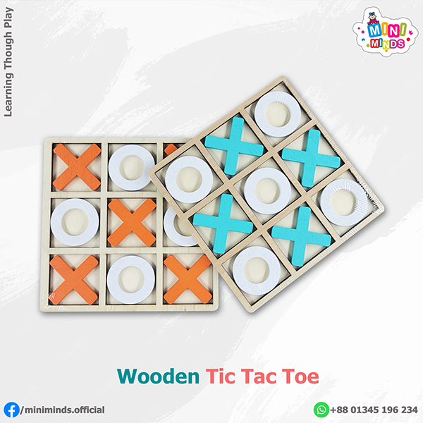 Wooden Tic Tac Toe Wooden Tic Tac Toe - Image 1