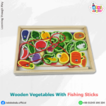 Wooden Vegetables With Fishing Sticks